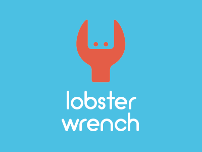 Lobster Wrench design lobster logo logos rebound wrench