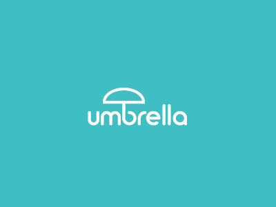 Umbrella logo logos simple umbrella word