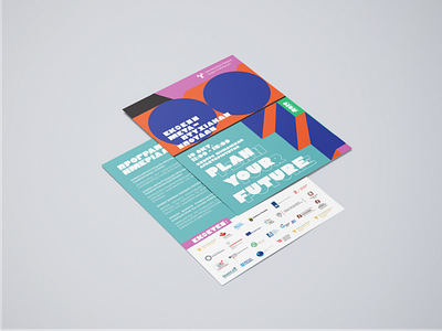 — Plan you future / Flyer (Front + Back) colorblock colours custom font custom typography deisgner fair flyer fun future illustration illustrator mockup poster design postgraduate shapes sponsors typography typography poster university