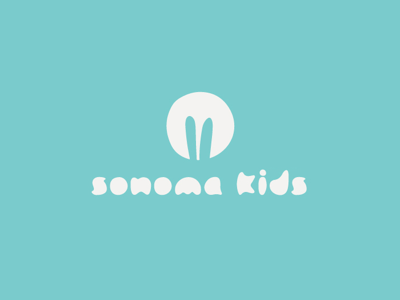 — Sonoma Kids Logo & Brand Identity brand identity branding bunny ears cute icon kids kids logo logo logo design mark type typography
