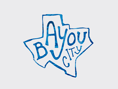 Bayou City bayou houston lettering sketches texas type