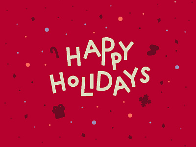 Happy Holidays holidays lettering sketches type typography