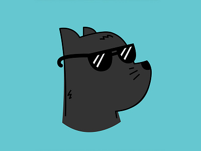 It's Caturday! 011 aviators black cat cat cool illustration shades vector