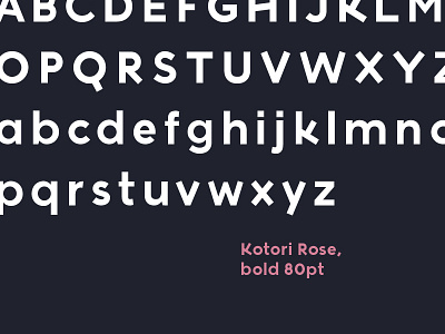 Kotori Rose angle font free geometric sans serif typeface typography