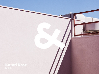 Kotori Rose - Free font! ampersand angle font free geometric sans serif typeface typography