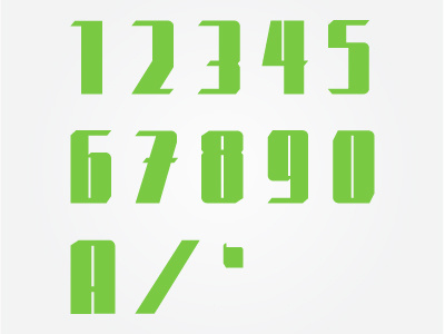 Zeitgeist Numerals 02 font numbers type typography vector zeitgeist