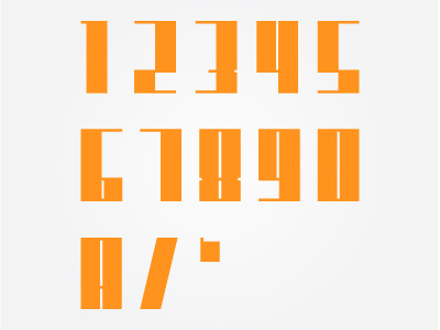 Zeitgeist Numerals 04 font numbers thick thin type typography vector zeitgeist