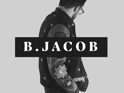 B.Jacob brand branding bw logo photography urban