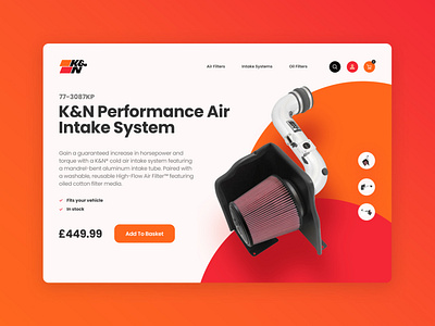 K&N Product Page Concept