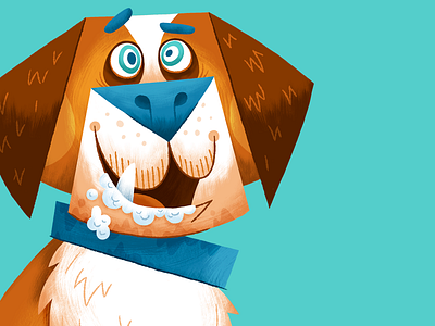 Crazy Pooch character design childrens illustration dog illustration kids art king
