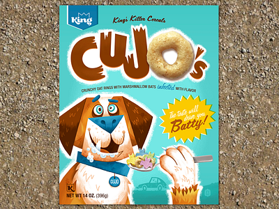 CUJO's from King's Killer Cereals cerealbox characterdesign cujo illustration stephenking