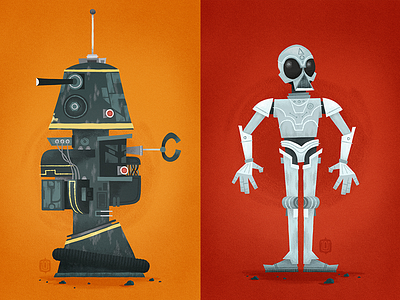 These ARE The Droids You're Looking For! character design childrens illustration illustration kids art space star wars