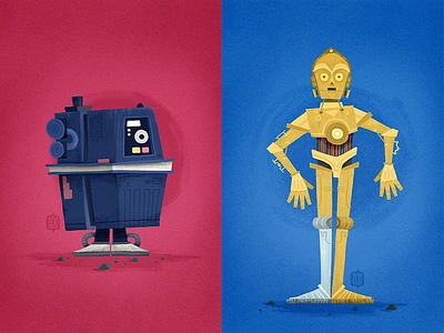 These ARE The Droids You're Looking For! character design childrens illustration illustration kids art space star wars