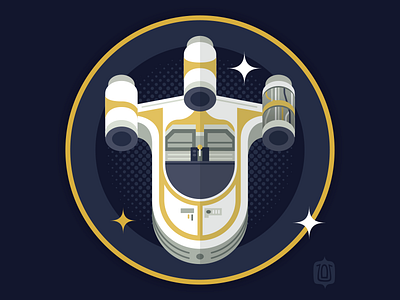 Star Wars Ship Shapes: Landspeeder digital art illustration landspeeder star wars vector