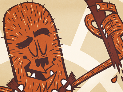 Han & Friends: Chewbacca chewbacca digital art disney han illustration kidlit lando lucasfilm solo star wars vector