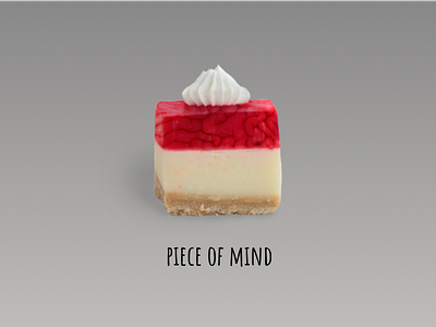 peace of mind brain cake creative fun mind playoff wix word pun