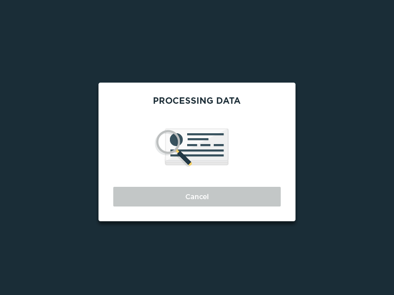 Processing Data Animation