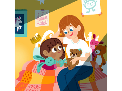 Highlights Magazine Bedtime Story book character illustration kid lit
