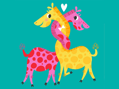 Giraffe love