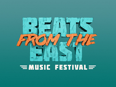 Beats Form The East 3d artwork festival logo music