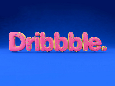 Dribbble Donut 3d cinema 4d donut dribbble pink practice