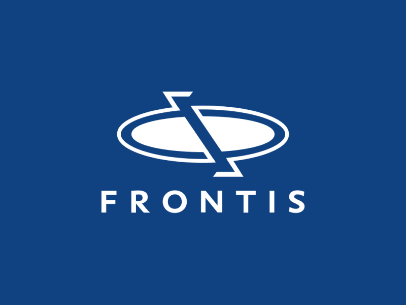 Frontis logo animation 2d animation branding frontis gif logo motion graphics