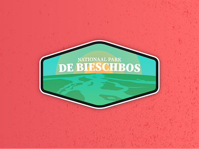 Nationaal Park de Bieschbos branding design flat illustration illustrator logo nature snapchat snapchat filter sticker vector