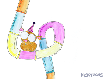 Wilfred birthday cartoons character hamster illustration