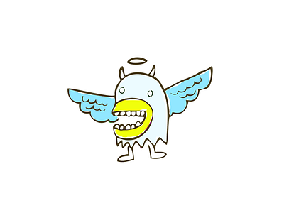 Little Monster angel character characters comics demon devil fun funny illustration monster monsters