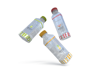 BOOLÖ / Birch Water 3d beverage birch birchwater bottle design illustration package packaging pear pineapple watermelon