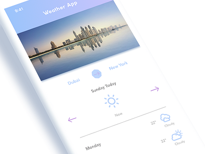 Weather App app daily ui mockup sketch weather