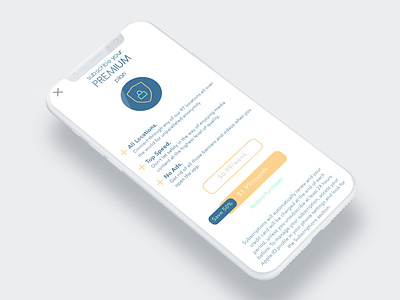 VPN App Paywall app app concept clean colour concept design minimal mockup paywall typography ui ux vpn