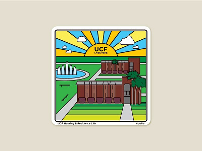 UCF Housing Sticker Series - Apollo apollo illustration sticker sticker series stickers ucf housing