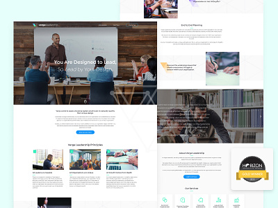 Verge Leadership - Marketing Website award winning geometric homepage ui design ux design website website design