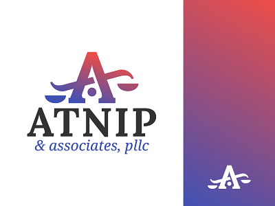 Atnip Law Firm branding color design graphic design law law firm lawyer logo typography