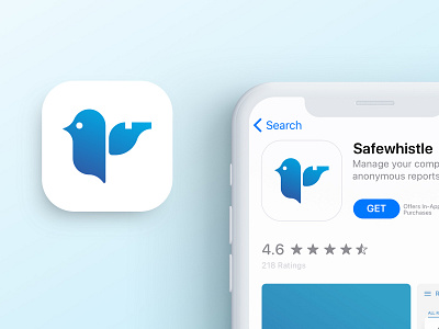 Daily UI #005 - App Icon bird bird logo branding color daily ui 005 design graphic design icon icon app identity logo mark rebrand shield logo vector whistle