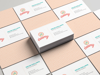 Creamy Business Cards branding branding design businesscard