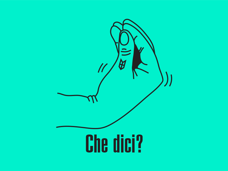 Che f**kin' dici?! animation flash illustration italian line line art outline vector
