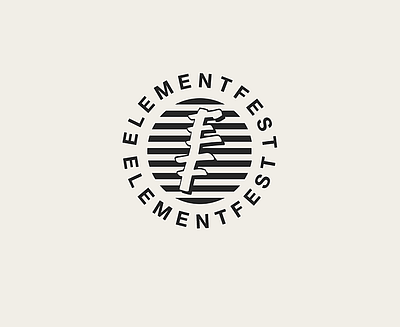 Elementfest - Local Music Festival logo branding logo retro