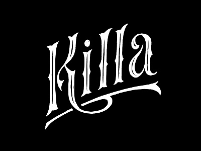 Killa calligraphy handlettering lettering script sketch