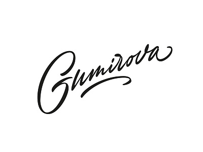 Gumirova handlettering lettering script