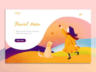 First Dribbble Post | Fall Travels