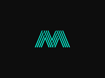 M Logo Exploration branding design exploration grid logo symmetry