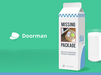 Doorman Milk Ad advertisement advertising graphic design milk