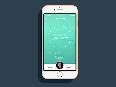 Doorman New App Preview app deliveries design doorman interface ios iphone ui ux