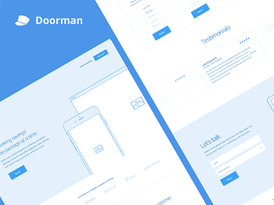 Doorman 2016 Wireframing web design web development wireframes