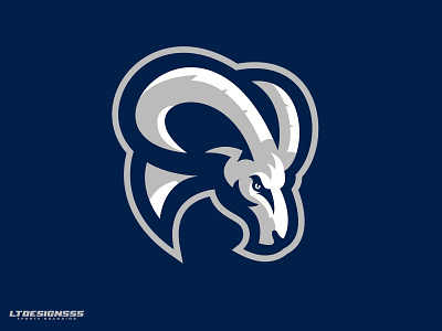 Vintage Style LA Rams Mascot by Ross Hettinger on Dribbble