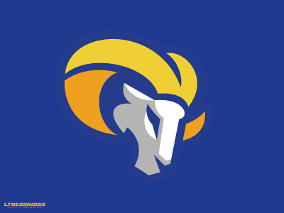 LA Rams ( rectified) football la rams logo sports