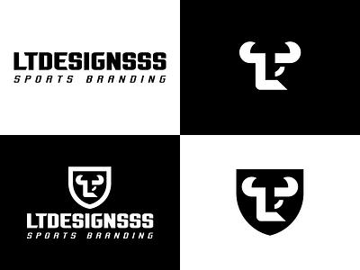 ltdesignsss | Personal Identity brand bull icon identity logo design loog mark personal branding shield sports type