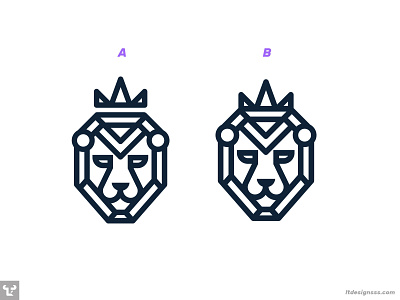 Leo creative crown fancy flat design flat illustration geometric icon illustration king lion lionking logo logomark logommark mark simple shapes symbol